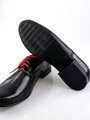 Chlapecké dětské společenské kožené boty 99 A černé lesklé