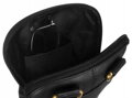 Luxusní kožená 1113-NDM kabelka BLACK