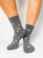 Dámské ponožky s vločkami šedé 
