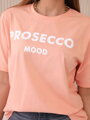 Meruňkové dámské tričko PROSECCO MOOD 9666 