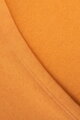 Mikinové šaty s kapucí a bočním rozparkem oranžové 9168