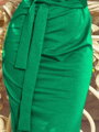 Luxusní asymetrické zelené šaty 240-1 