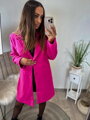 Stylový dámský růžový kabát 