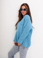 Pohodlný dámský svetr SW209-24 BLUE